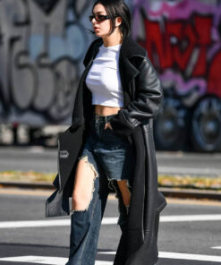 Charlie XCX Leather Coat