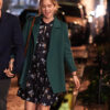 Elizabeth Lail Green Coat
