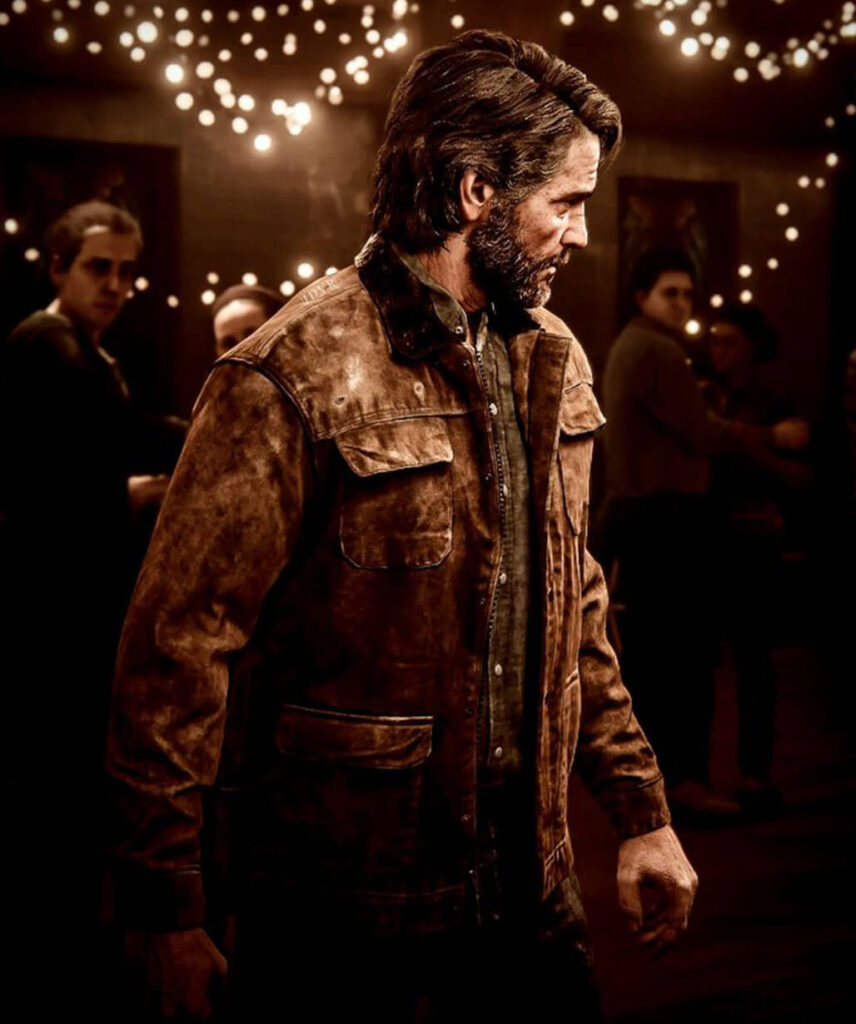 Jake Miller Jacket Joel Miller The Last of Us Brown Suede Jacket
