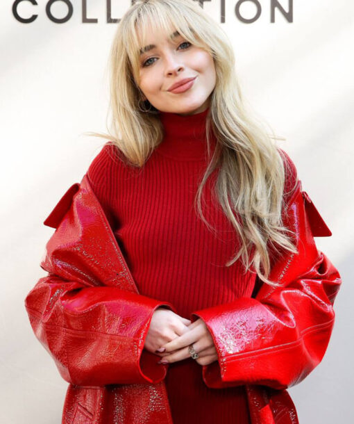 Sabrina Carpenter Red Coat