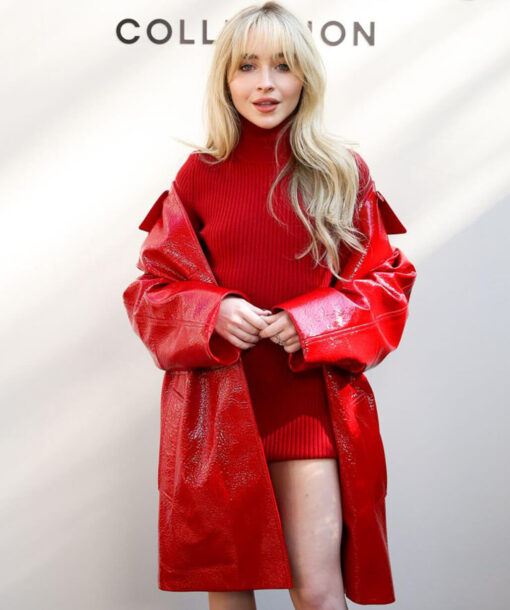 Sabrina Carpenter Red Coat