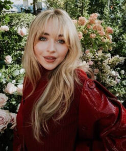 Sabrina Carpenter Red Coat
