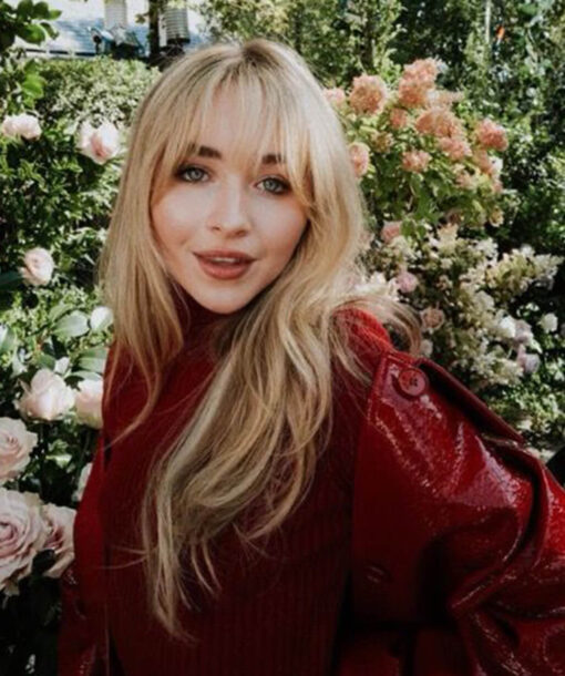 Sabrina Carpenter Red Coat
