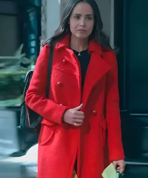 Sofia Carson Red Coat