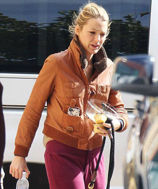Blake Lively Brown Jacket
