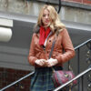 Blake Lively Brown Jacket
