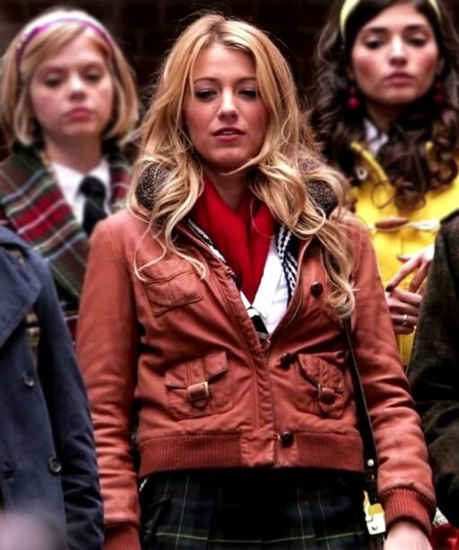 Blake Lively Brown Jacket