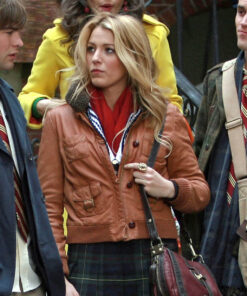 Blake Lively Brown Jacket