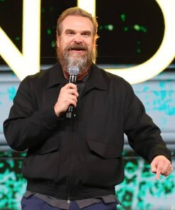 David Harbour Black Jacket