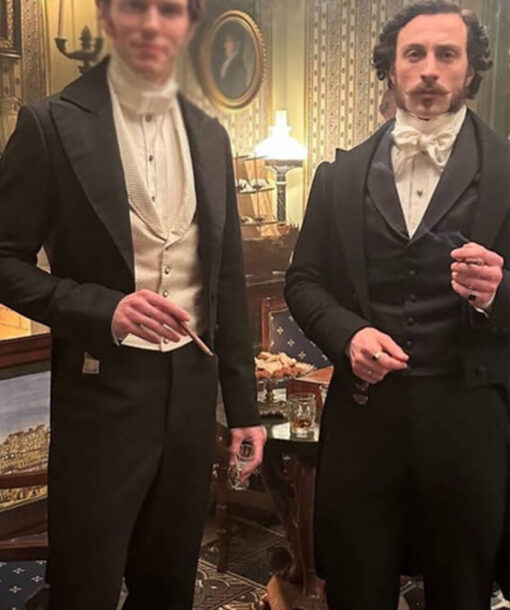 Aaron Taylor Johnson Blue Tailcoat