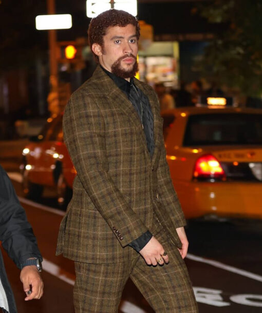 Bad Bunny Checkered Blazer