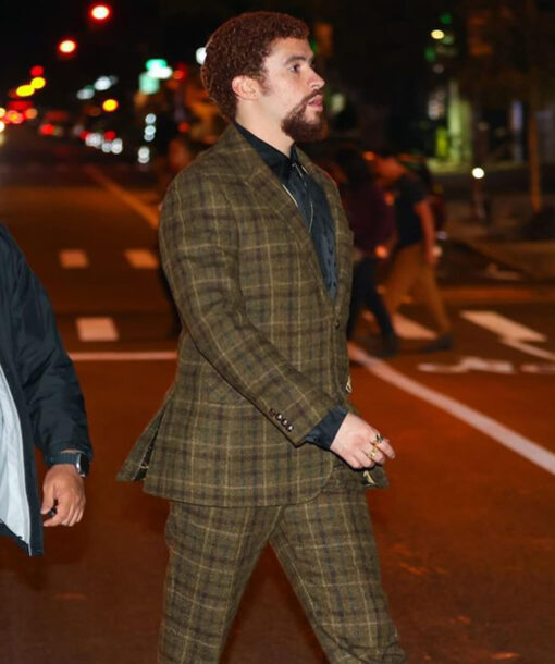 Bad Bunny Checkered Blazer