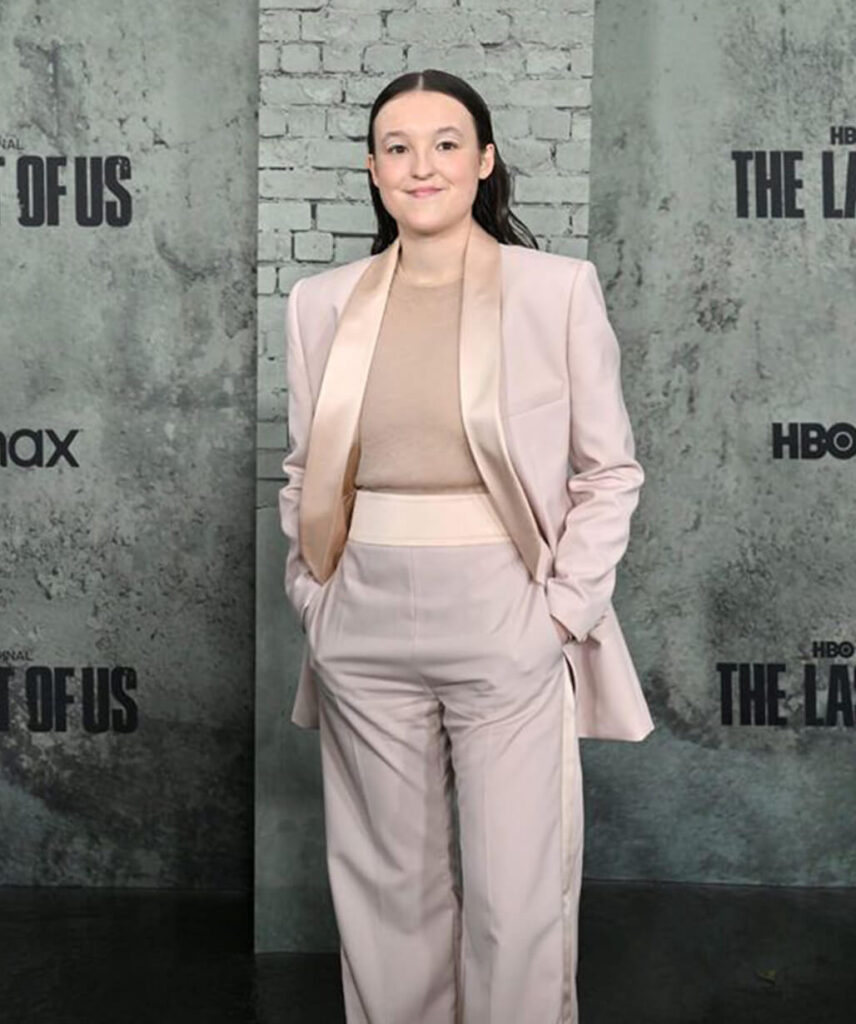 Bella Ramsey The Last Of Us S02 Premiere Pink Suit - Stinson Leathers