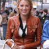 Blake Lively Brown Jacket
