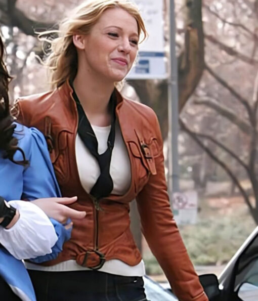 Blake Lively Brown Jacket