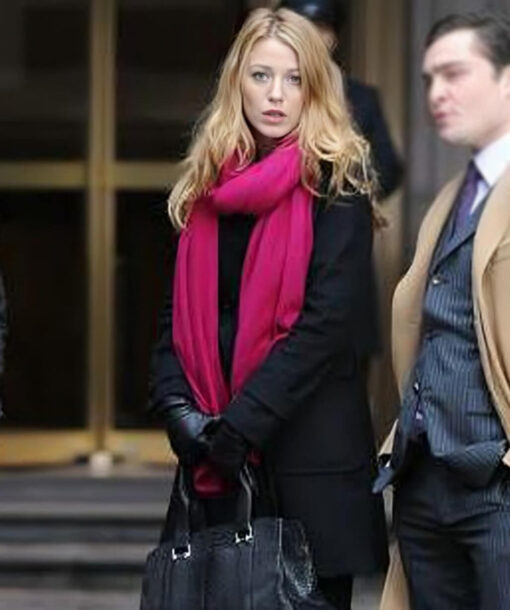 Blake Lively Black Coat