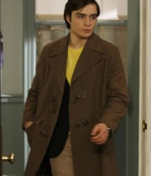Ed Westwick Brown Coat