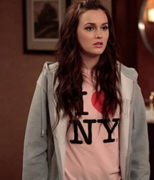 Leighton Meester Zipper Hoodie