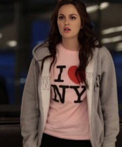 Leighton Meester Zipper Hoodie