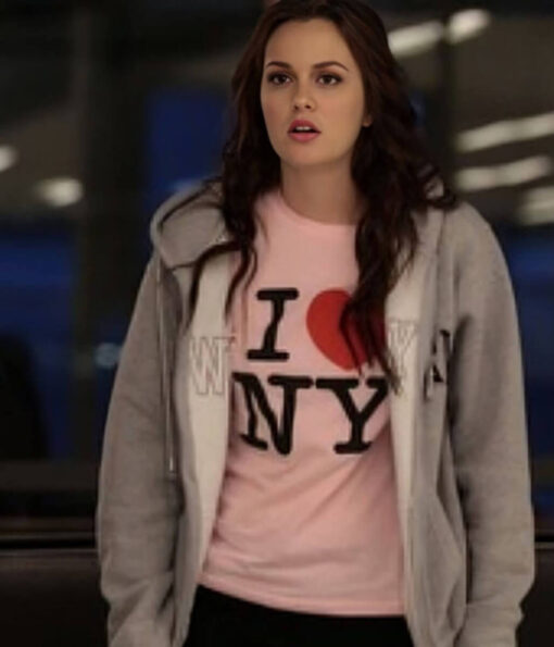 Leighton Meester Zipper Hoodie