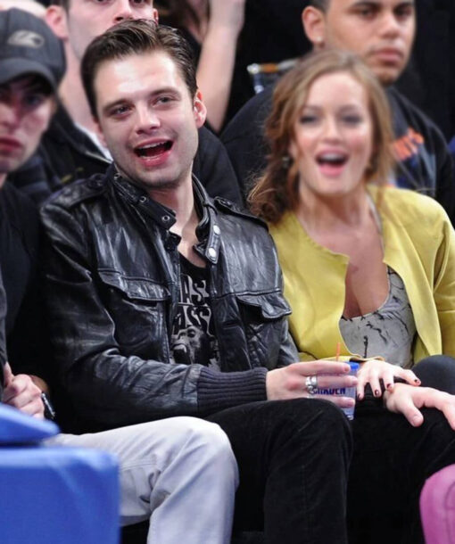 Sebastian Stan Black Jacket