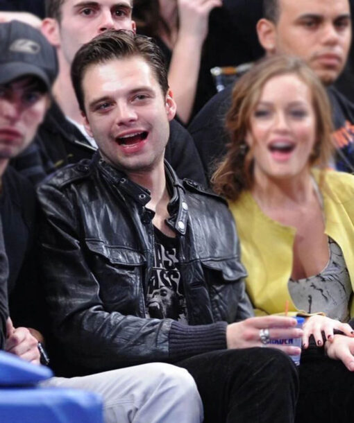 Sebastian Stan Black Jacket