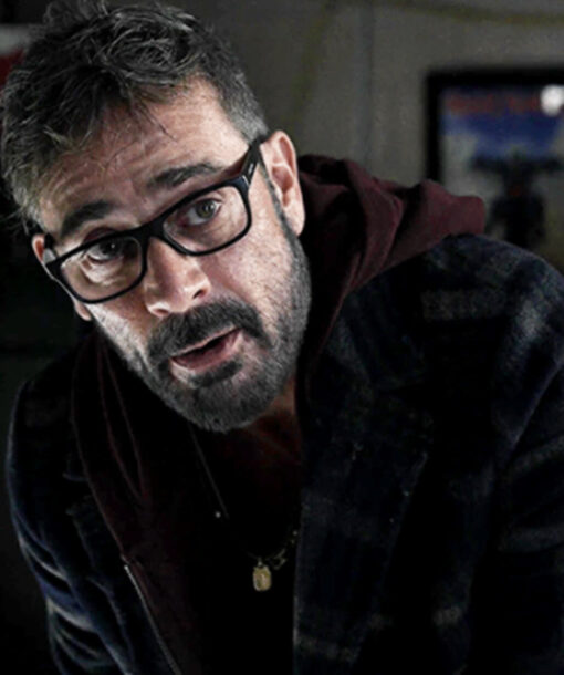 Jeffrey Dean Morgan Plaid Coat