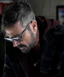 Jeffrey Dean Morgan Plaid Coat