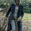 Jeffrey Dean Morgan Plaid Coat
