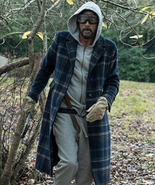 Jeffrey Dean Morgan Plaid Coat