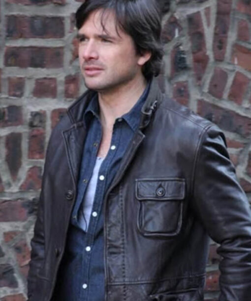 Matthew Settle Leather Jacket