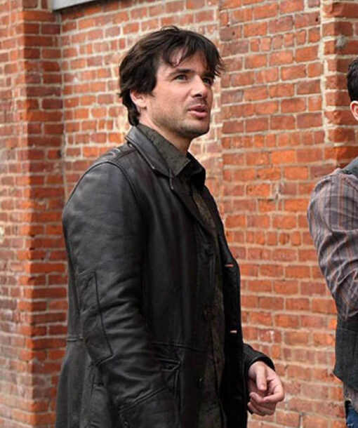 Matthew Settle Leather Jacket