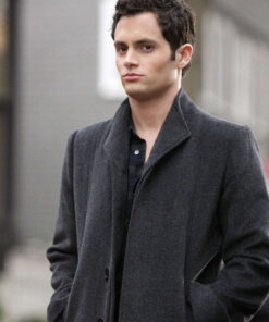 Penn Badgley Black Coat