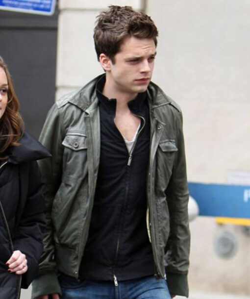 Sebastian Stan Grey Jacket