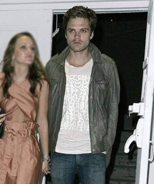 Sebastian Stan Grey Jacket