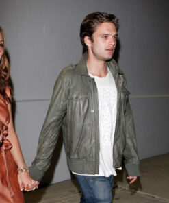 Sebastian Stan Grey Jacket