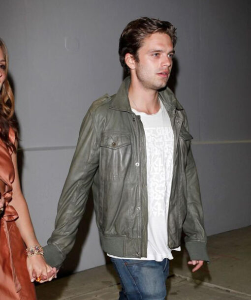 Sebastian Stan Grey Jacket