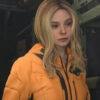 Elle Fanning Orange Jacket