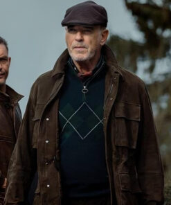 Pierce Brosnan Cotton Jacket