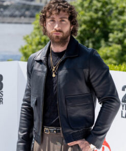 Aaron Taylor Johnson Leather Jacket