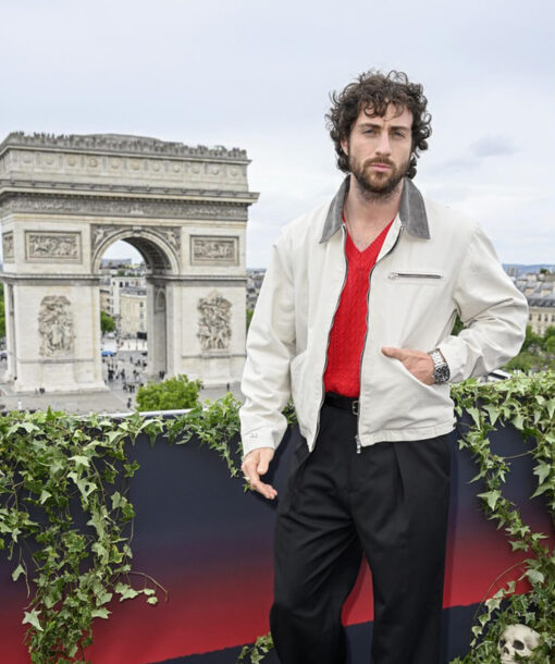 Aaron Taylor Johnson White Jacket