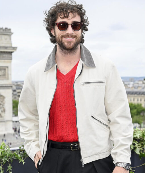 Aaron Taylor Johnson White Jacket