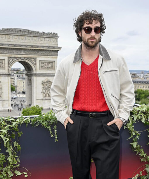 Aaron Taylor Johnson White Jacket