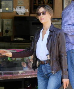 Maggie Q Leather Jacket
