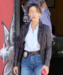 Maggie Q Leather Jacket