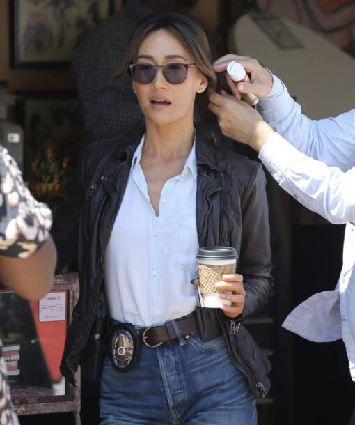 Maggie Q Leather Jacket