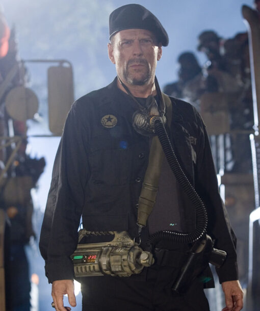 Bruce Willis Black Jacket