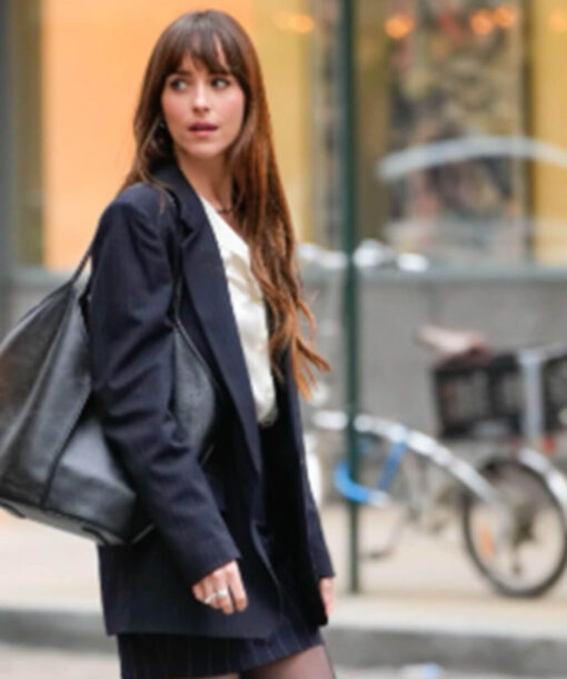 Materialists 2025 Dakota Johnson Black Blazer