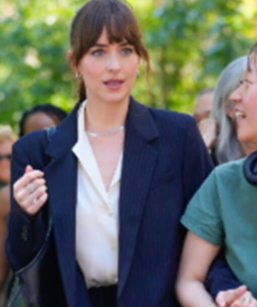 Materialists 2025 Dakota Johnson Black Blazer