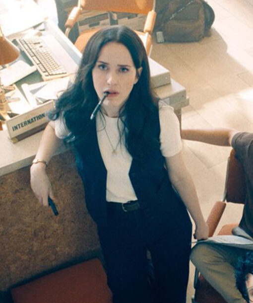 Rachel Brosnahan Blue Vest